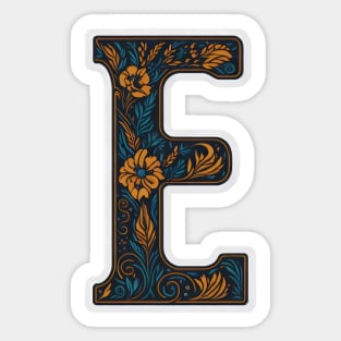 Letter E (VI) Sticker